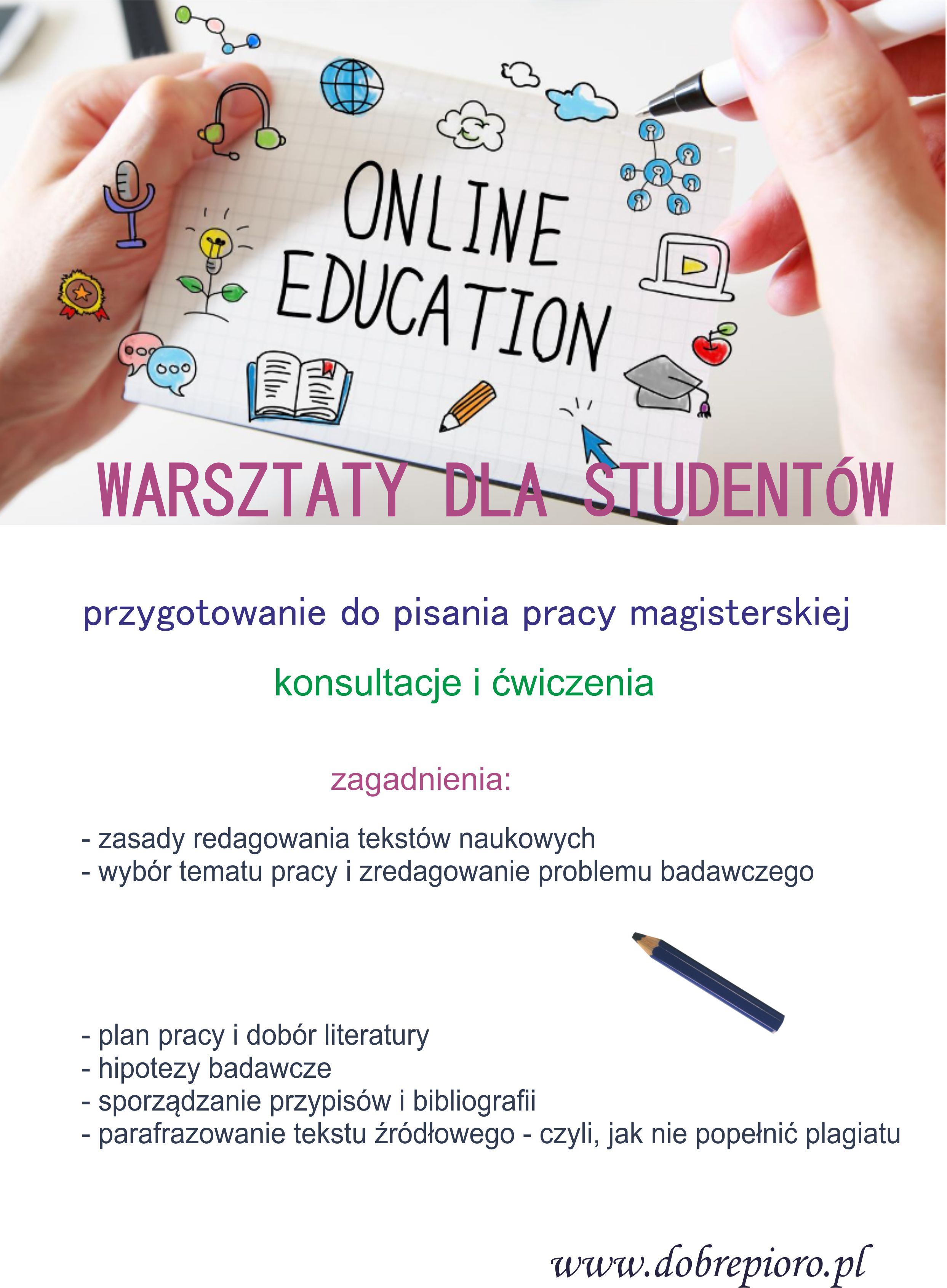 www.dobrepioro.pl » WARSZTATY - PRZYGOTOWANIE DO PISANIA PRACY
